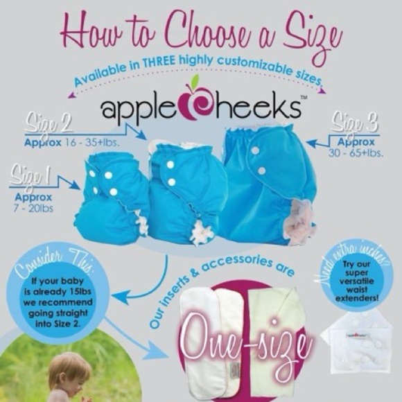 Apple Cheeks Swim Diaper Size 1 - Picture 6 of 6